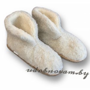Бурки Чуни Тапочки домашние из овечьей шерсти, Lanatex